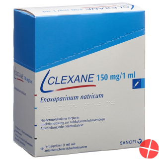 Clexane 150mg/ml 10 Fertigspritzen 1ml