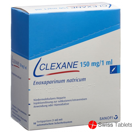 Clexane 150mg/ml 10 Fertigspritzen 1ml buy online