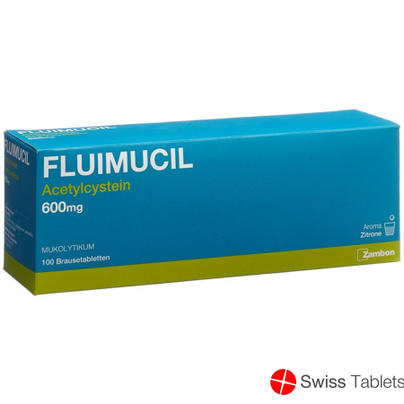 Fluimucil Brausetabletten 600mg Erwachsene Citron 100 Stück buy online