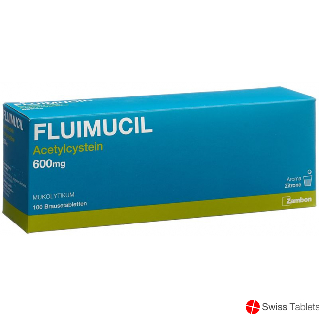 Fluimucil Brausetabletten 600mg Erwachsene Citron 100 Stück buy online