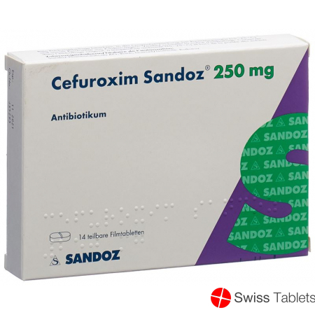 Cefuroxim Sandoz Filmtabletten 250mg 14 Stück buy online