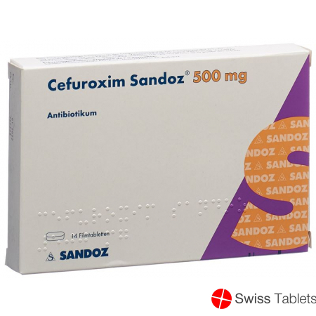 Cefuroxim Sandoz Filmtabletten 500mg 14 Stück buy online