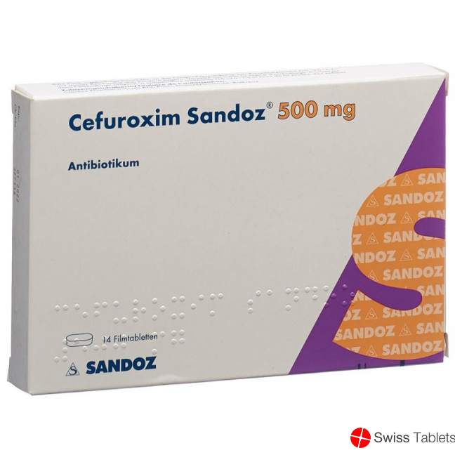 Cefuroxim Sandoz Filmtabletten 500mg 14 Stück buy online