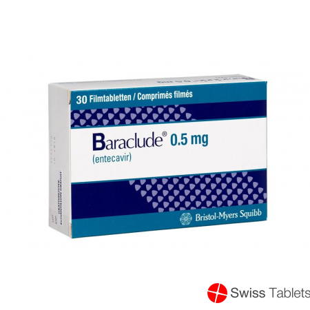 Baraclude Filmtabletten 0.5mg 30 Stück buy online