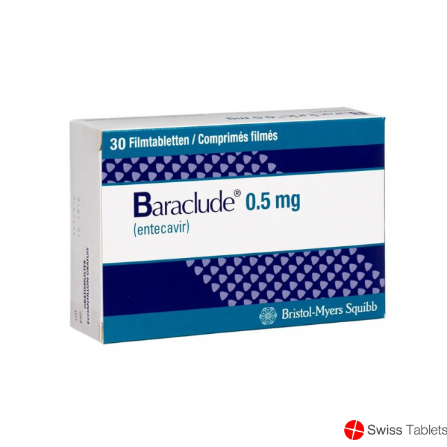 Baraclude Filmtabletten 0.5mg 30 Stück buy online
