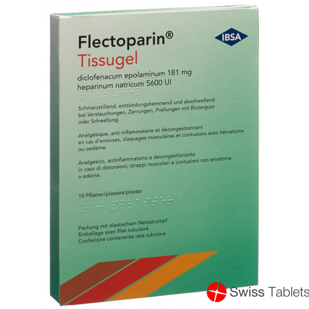 Flectoparin Tissugel 10 Pflaster buy online Flectoparin Tissugel 10 Pflaster buy online