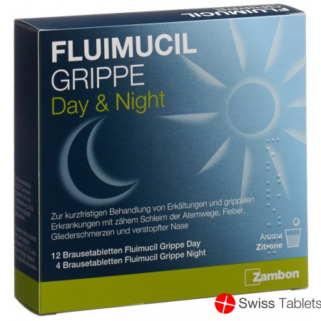 Fluimucil Grippe Day Night 16 Brausetabletten buy online