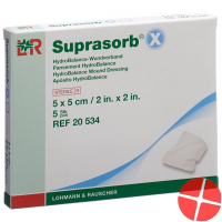 Suprasorb X Wundverband Hydrobalance 5x5cm Steril 5 Stück