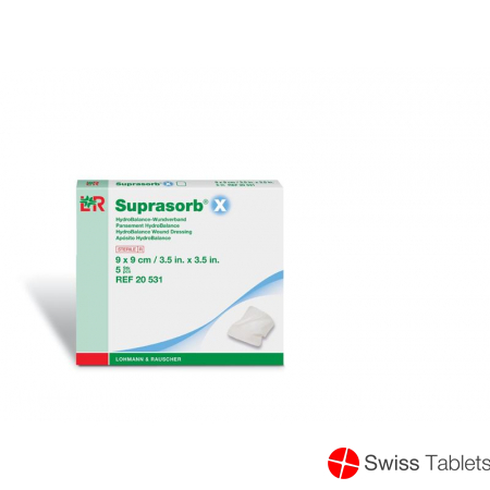 Suprasorb X Wundverband Hydrobalance 9x9cm Steril 5 Stück buy online