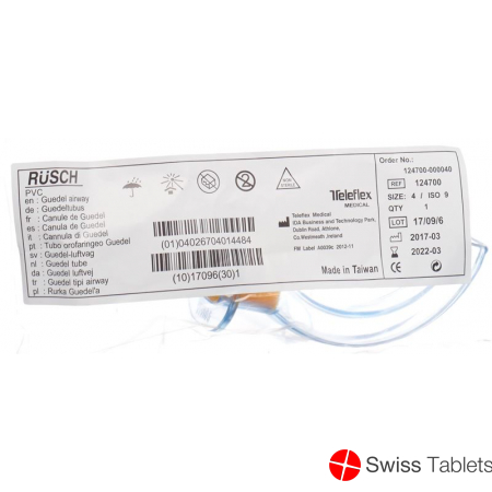Rüsch Oropharyngealtubus Guedel Grösse 4 PVC buy online