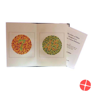 Ishihara color sense test 14 panels