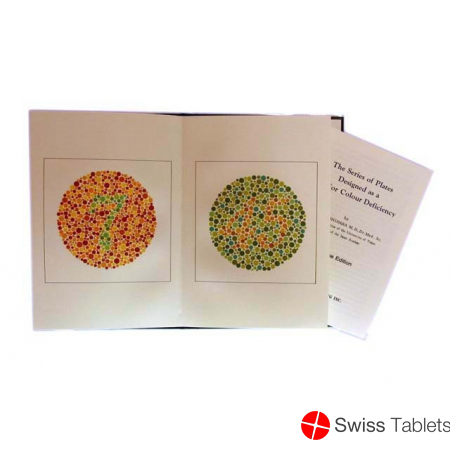 Ishihara color sense test 14 panels buy online