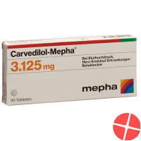 Carvedilol Mepha Tabletten 3.125mg 30 Stück