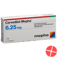Carvedilol Mepha Tabletten 6.25mg 30 Stück