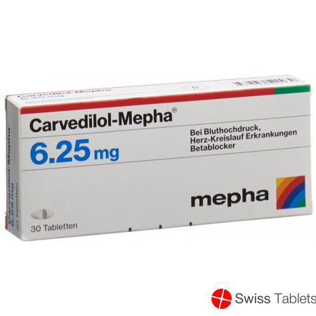 Carvedilol Mepha Tabletten 6.25mg 30 Stück buy online