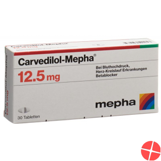 Carvedilol Mepha Tabletten 12.5mg 30 Stück