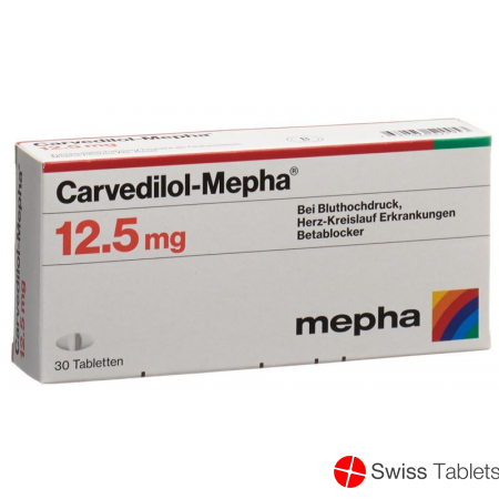 Carvedilol Mepha Tabletten 12.5mg 30 Stück buy online