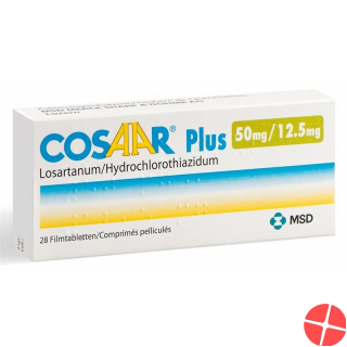 Cosaar Plus Filmtabletten 50/12.5 28 Stück Cosaar Plus Filmtabletten 50/12.5 28 Stück