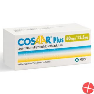 Cosaar Plus Filmtabletten 50/12.5 98 Stück Cosaar Plus Filmtabletten 50/12.5 98 Stück