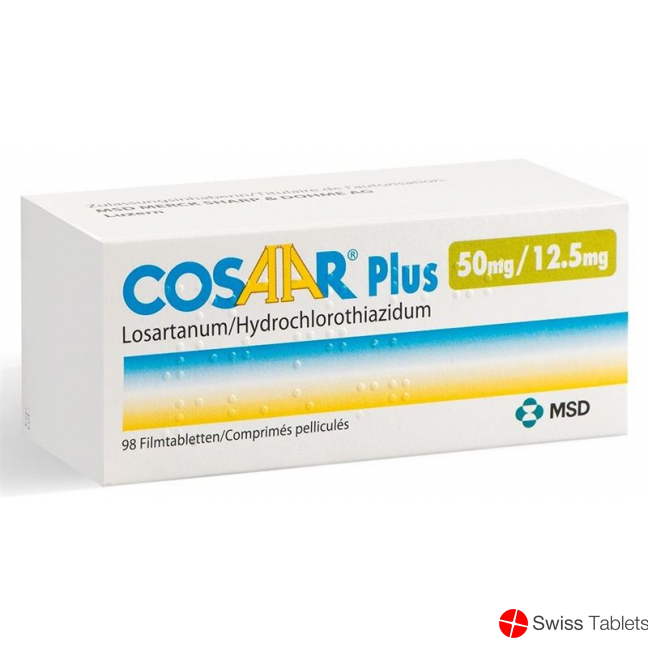 Cosaar Plus Filmtabletten 50/12.5 98 Stück buy online