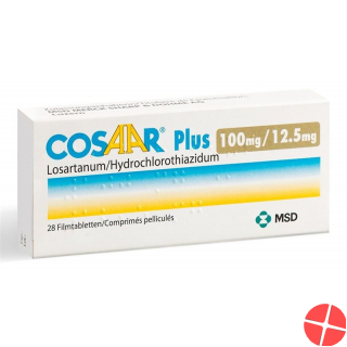 Cosaar Plus Filmtabletten 100/12.5 28 Stück Cosaar Plus Filmtabletten 100/12.5 28 Stück
