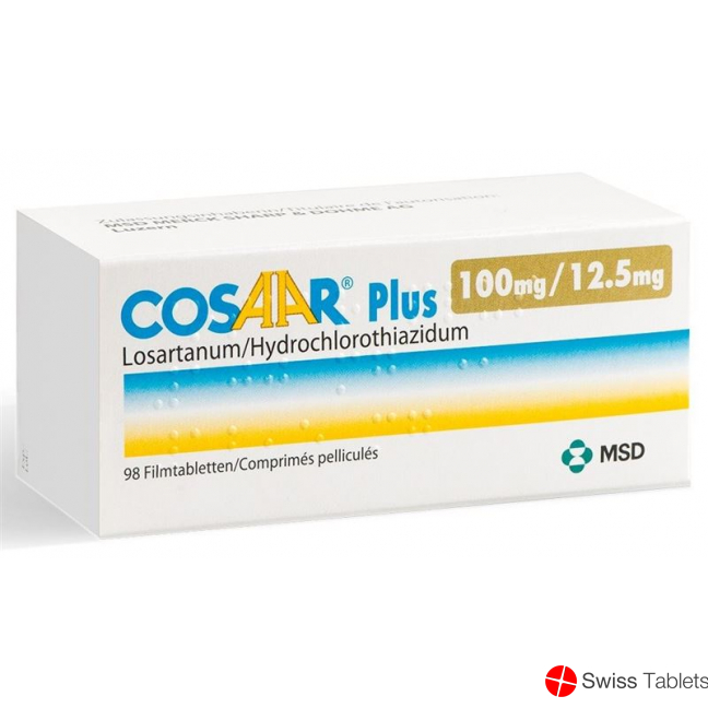 Cosaar Plus Filmtabletten 100/12.5 98 Stück buy online