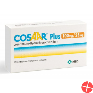 Cosaar Plus Filmtabletten 100/25 28 Stück Cosaar Plus Filmtabletten 100/25 28 Stück