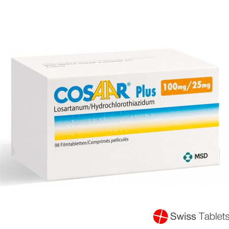 Cosaar Plus Filmtabletten 100/25 98 Stück buy online