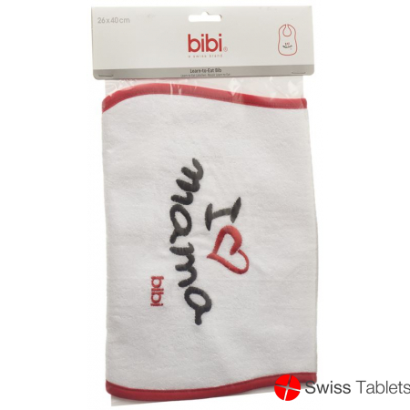 Bibi Lätzchen Mama Rot Klettverschluss buy online