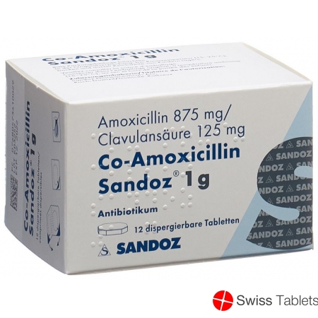 Co Amoxicillin Sandoz Disp Tabletten 1g 12 Stück buy online
