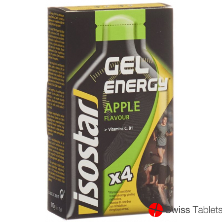 Isostar Energy Gel Apple 4 sachets 35g buy online
