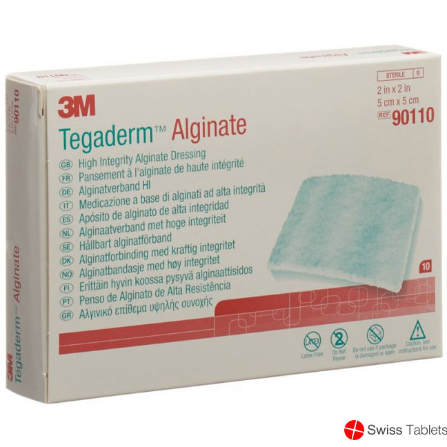 3M Tegaderm Alginate Kompresse 5x5cm 10 Stück buy online