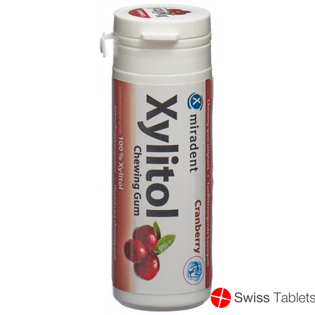 Miradent Xylitol Zahnpflege Kaugummi Cran 30 Stück buy online