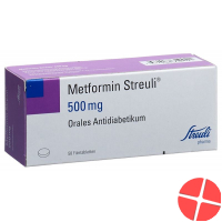 Metformin Streuli Filmtabletten 500mg 50 Stück Metformin Streuli Filmtabletten 500mg 50 Stück