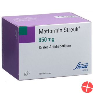 Metformin Streuli Filmtabletten 850mg 100 Stück