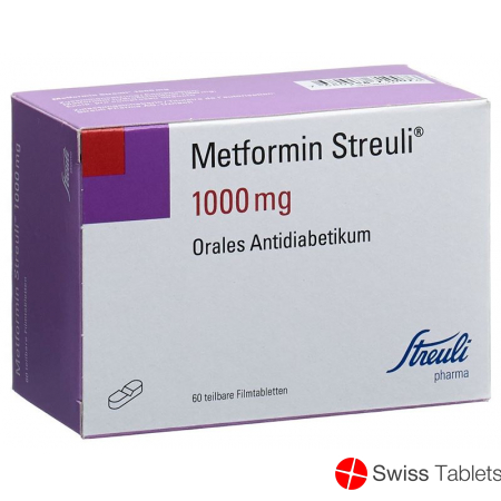 Metformin Streuli Filmtabletten 1000mg 60 Stück buy online