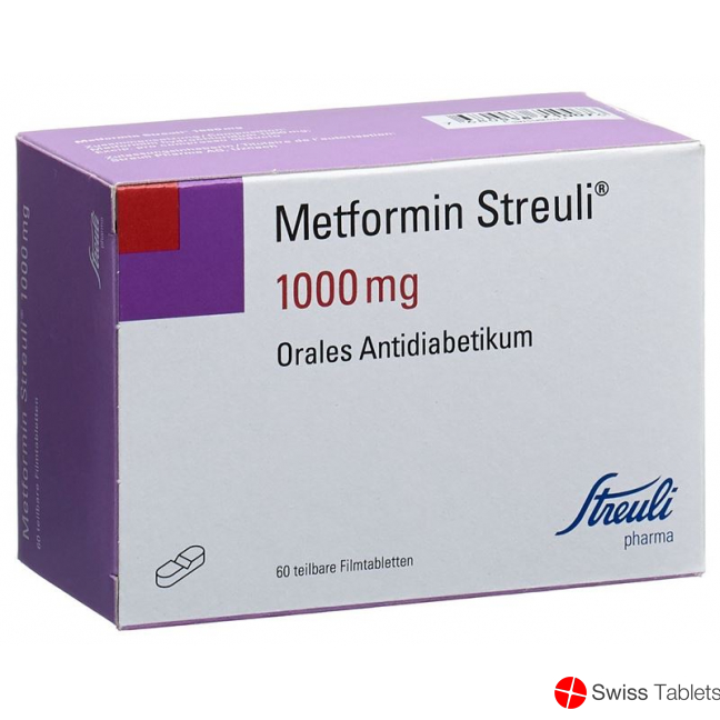 Metformin Streuli Filmtabletten 1000mg 60 Stück buy online