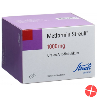 Metformin Streuli Filmtabletten 1000mg 120 Stück