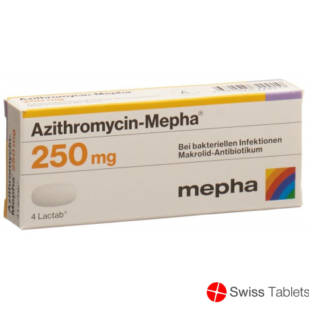 Azithromycin Mepha 250 Lactabs 250mg 4 Stück buy online