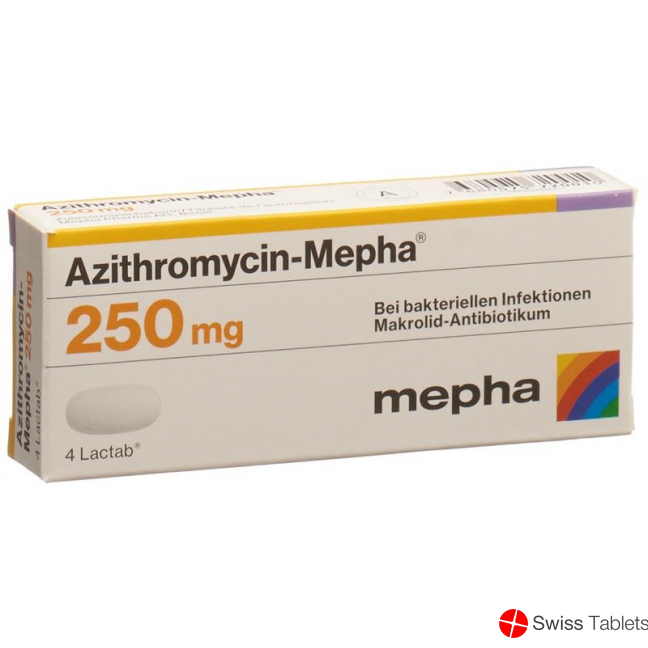 Azithromycin Mepha 250 Lactabs 250mg 4 Stück buy online