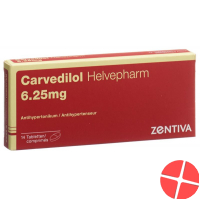 Carvedilol Helvepharm Tabletten 6.25mg 14 Stück