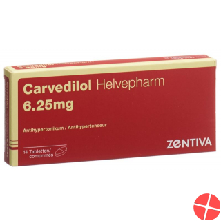 Carvedilol Helvepharm Tabletten 6.25mg 14 Stück