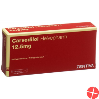 Carvedilol Helvepharm Tabletten 12.5mg 30 Stück