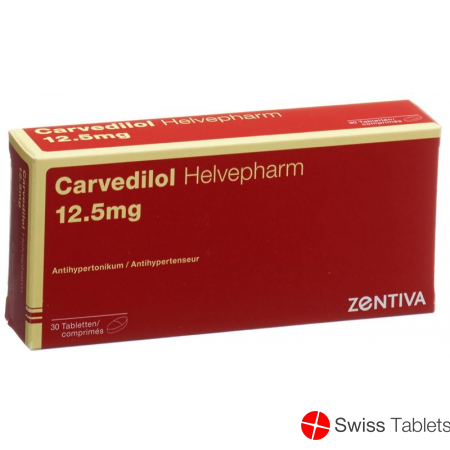 Carvedilol Helvepharm Tabletten 12.5mg 30 Stück buy online