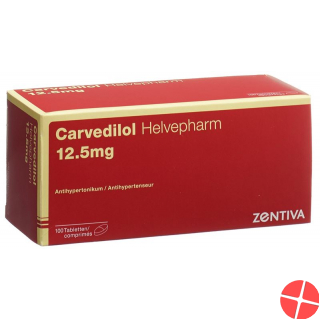 Carvedilol Helvepharm Tabletten 12.5mg 100 Stück