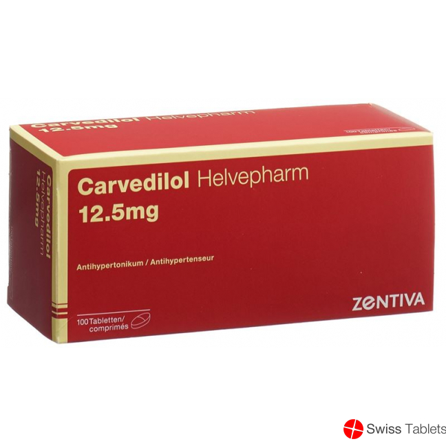 Carvedilol Helvepharm Tabletten 12.5mg 100 Stück buy online