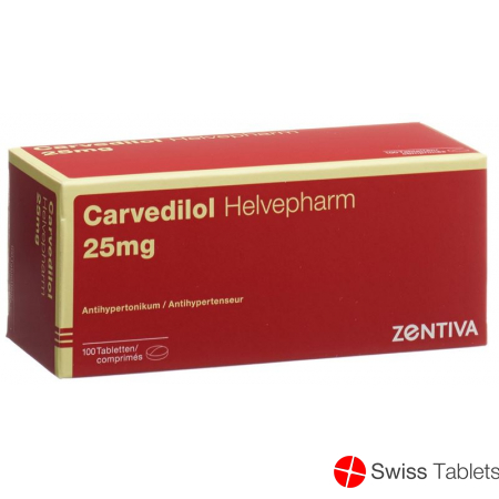 Carvedilol Helvepharm Tabletten 25mg 100 Stück buy online