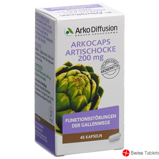 Arkocaps Artischocken Kapseln 200mg 45 Stück buy online
