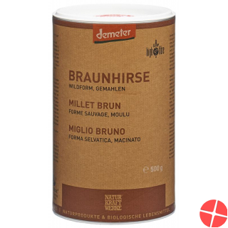 Naturkraftwerke Braunhirse Wild Pulver Demet 500g