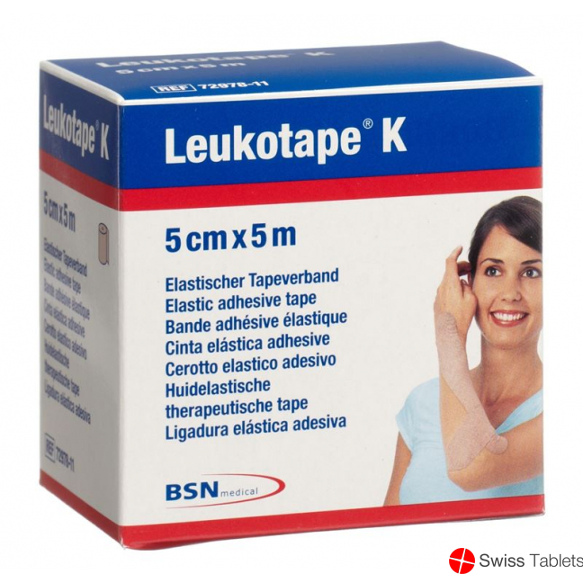 Leukotape K elastischer Tapeverband 5m x 5cm Hautfarbig buy online